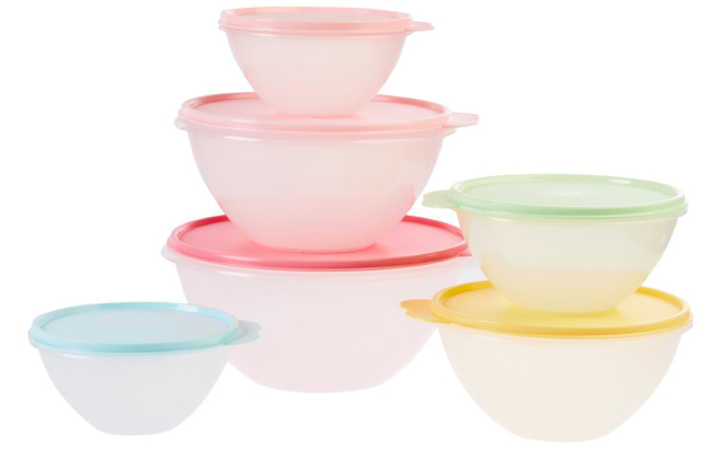Tupperware 12 Piece Wonderlier Vintage Bowl Set Tupperware 12 Piece Wonderlier Vintage Bowl Set