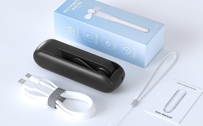 USB Rechargeable Personal Foldable Fan Kit