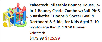 Yaheetech Inflatable Bounce House Checkout Yaheetech Inflatable Bounce House Checkout