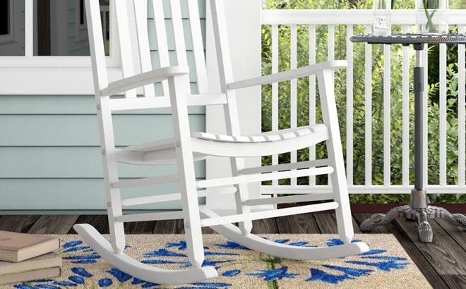 Zuri Wood Outdoor Rocker Chair