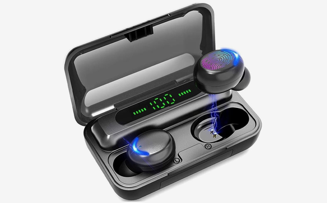 Wireless Waterproof Earbuds with Large Charging Case 1 Wireless Waterproof Earbuds with Large Charging Case