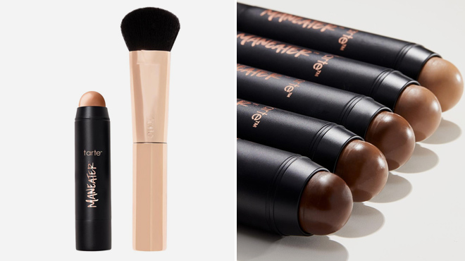 Tarte Maneater 2 piece Silk Stick Bronzer and Brush Set