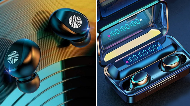 Wireless Waterproof Earbuds with Large Charging Case 2 Wireless Waterproof Earbuds with Large Charging Case