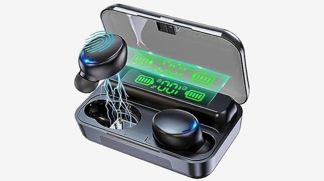Wireless Waterproof Earbuds with Large Charging Case 3 Wireless Waterproof Earbuds with Large Charging Case