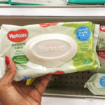 A Person Holding Huggies Baby Natural Care Wipes