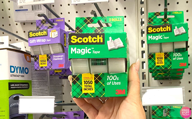 A Person Holding a Scotch Magic Tape A Person Holding a Scotch Magic Tape