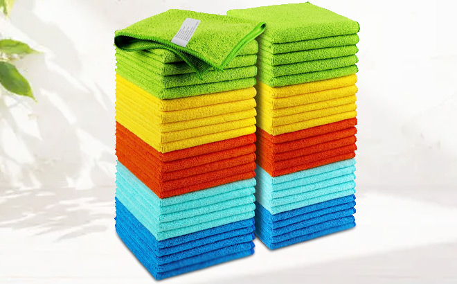 Aidea Microfiber Cleaning Cloths 50 Pack