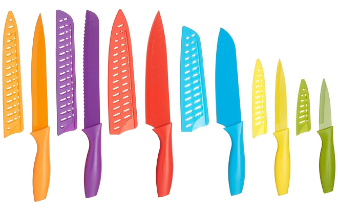 Amazon Basics 12 Piece Kitchen Knife Set Amazon Basics 12 Piece Kitchen Knife Set
