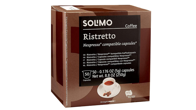 Amazon Brand Solimo Dark Roast Capsules 50 Count Amazon Brand Solimo Dark Roast Capsules 50 Count