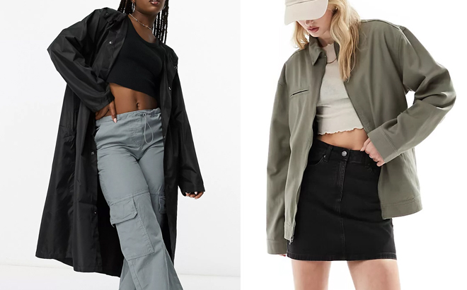 Asos Design Parka and Asos Design Shacket Asos Design Parka and Asos Design Shacket