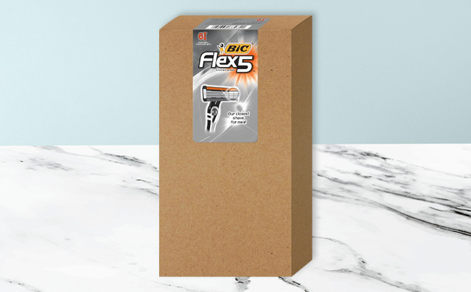 BIC Flex 5 Disposable Razors on the Table