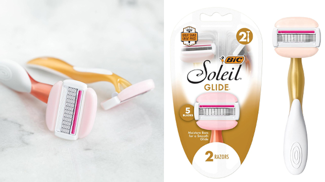 BIC Soleil Glide Womens Razors 2 Pack BIC Soleil Glide Womens Razors 2 Pack