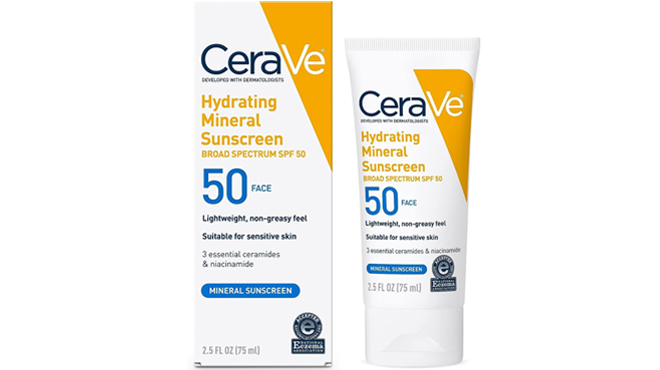 CeraVe Hydrating 100 Mineral SPF 50 Sunscreen CeraVe Hydrating 100 Mineral SPF 50 Sunscreen