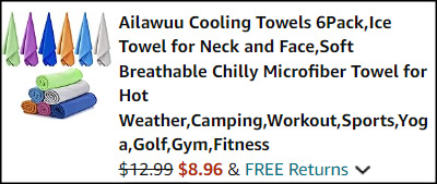 Cooling Towels 6 Pack Checkout Cooling Towels 6 Pack Checkout