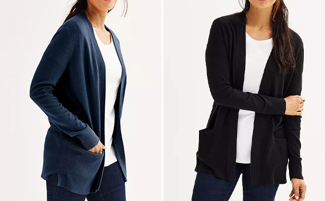 Croft Barrow Womens Cardigan with Pockets Croft Barrow Womens Cardigan with Pockets