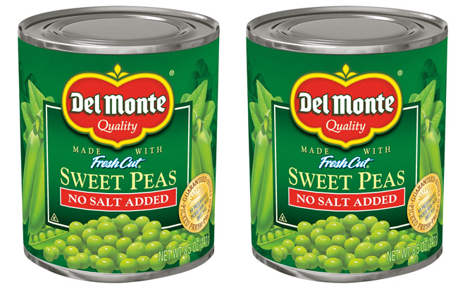 Del Monte Canned Fresh Cut Sweet Peas Del Monte Canned Fresh Cut Sweet Peas
