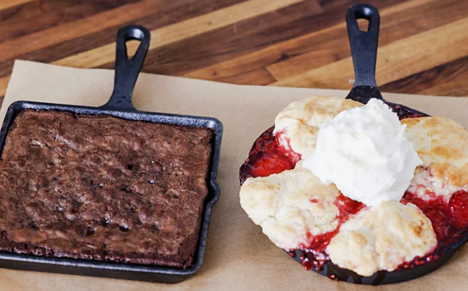 Dessert Baked in Sedona Kitchen Cast Iron Mini Skillet and Griddle Dessert Baked in Sedona Kitchen Cast Iron Mini Skillet and Griddle
