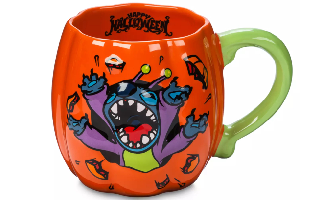 Disney Stitch Pumpkin Halloween Mug Disney Stitch Pumpkin Halloween Mug