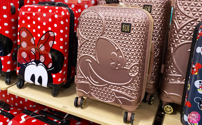 Ful Disney Mickey Mouse Carry On Luggage on Store Shelf Ful Disney Mickey Mouse Carry On Luggage on Store Shelf