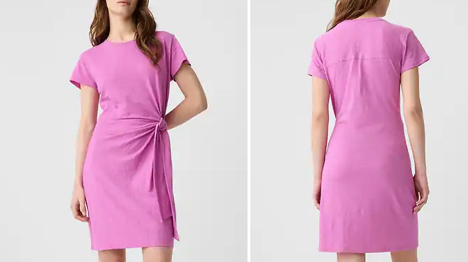 GAP Factory ForeverSoft Sarong Mini Dress GAP Factory ForeverSoft Sarong Mini Dress