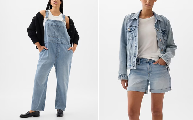 GAP Factory Mid Rise Denim Shorts