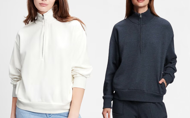 GAP Half Zip Mockneck Sweatshirt