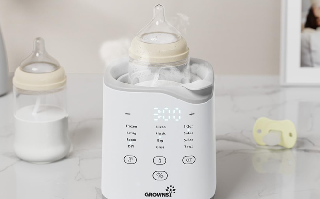 Grownsy Bottle Warmer with Baby Bottle in it Grownsy Bottle Warmer with Baby Bottle in it