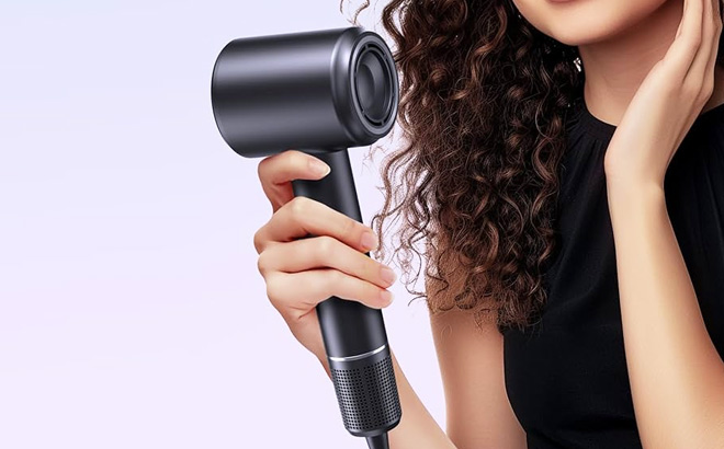 Hair Dryer with Diffuser in Hand Hair Dryer with Diffuser in Hand