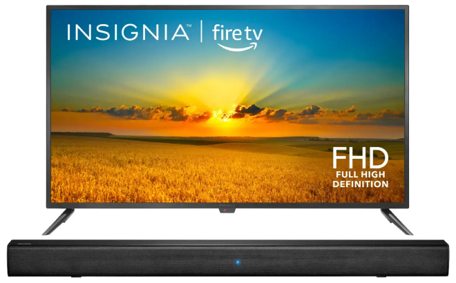 Insignia 42 Inch Class F20 Series LED Smart Fire TV and 2 0 Channel Soundbar Insignia 42 Inch Class F20 Series LED Smart Fire TV and 2 0 Channel Soundbar