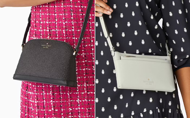 Kate Spade Outlet Tinsel Small Dome Crossbody and Sadie Crossbody Set