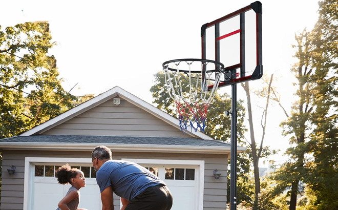 Kids Height Adjustable Basketball Hoop Square Backboard Kids Height Adjustable Basketball Hoop Square Backboard