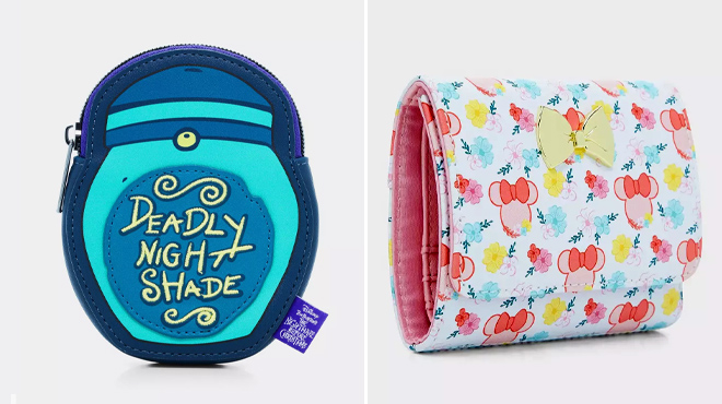 Loungefly Coin Purse and Disney Minnie Mouse Mini Wallet Loungefly Coin Purse and Disney Minnie Mouse Mini Wallet