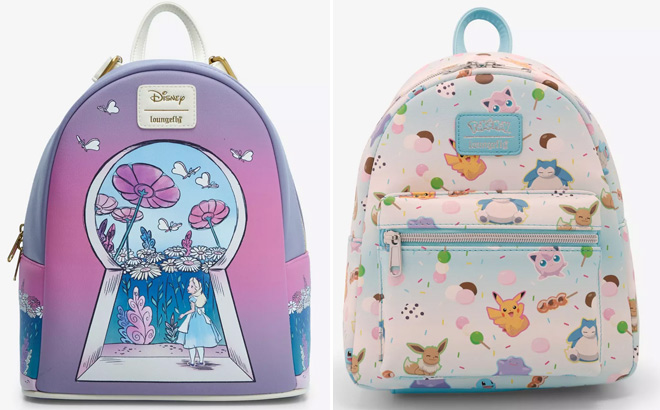 Loungefly Disney Alice In Wonderland Keyhole Mini Backpack Loungefly Disney Alice In Wonderland Keyhole Mini Backpack