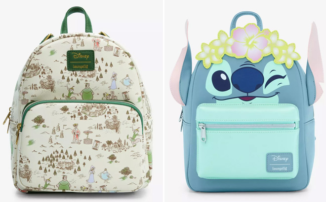 Loungefly Disney Robin Hood Sherwood Forest Map Mini Backpack Loungefly Disney Robin Hood Sherwood Forest Map Mini Backpack