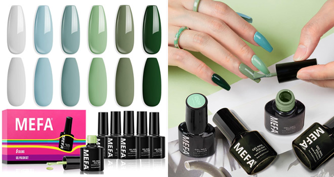 Mefa 6 Piece Nail Polish Set Mefa 6 Piece Nail Polish Set
