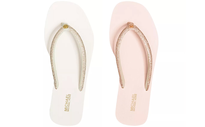 Michael Kors Jinx Flip Flop Sandals in Two Colors Michael Kors Jinx Flip Flop Sandals in Two Colors