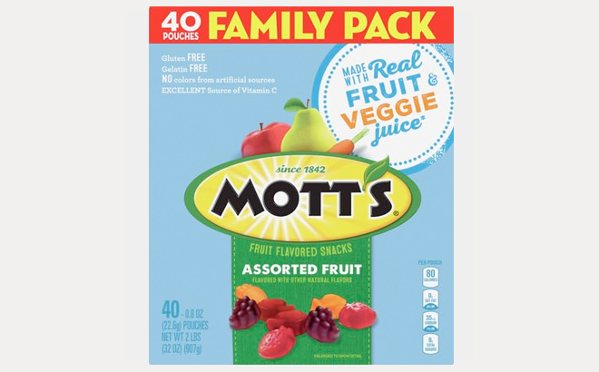 Motts Fruit Flavored Snacks Assorted Fruit 1 Motts Fruit Flavored Snacks Assorted Fruit 1