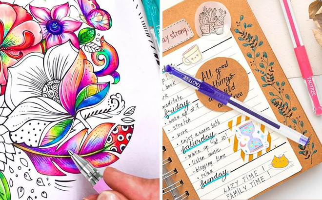 Multiple Uses of Taotree Glitter Gel Pens Multiple Uses of Taotree Glitter Gel Pens