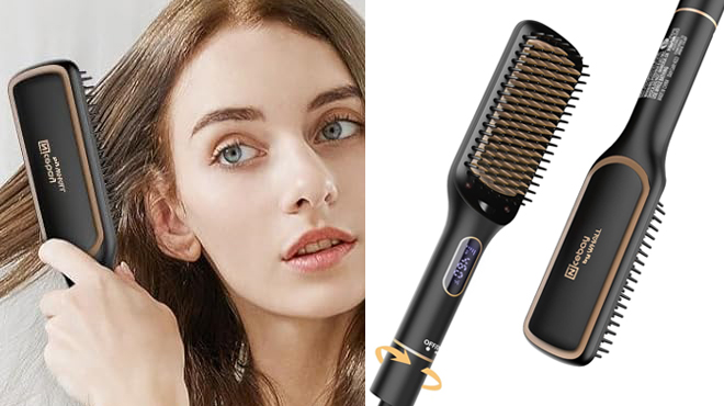 Nicebay Hair Straightener Brush Nicebay Hair Straightener Brush