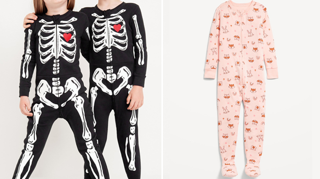 Old Navy Snug Fit Zip Front Footed Pajama One Piece for Toddlers Babies Old Navy Snug Fit Zip Front Footed Pajama One Piece for Toddlers Babies