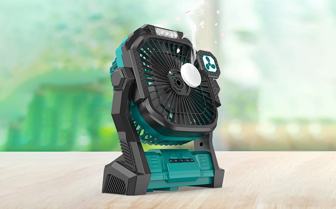 Onlynew Portable Fan in Green Color Onlynew Portable Fan in Green Color