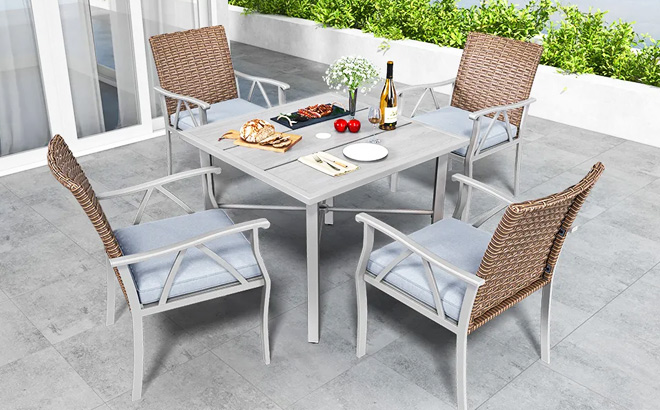 Outdoor Dining Patio Set 5 Piece Outdoor Dining Patio Set 5 Piece