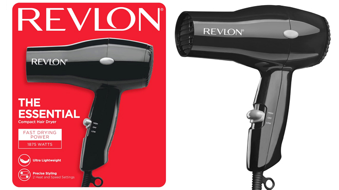 REVLON Essentials Compact Travel Ready Hair Dryer REVLON Essentials Compact Travel Ready Hair Dryer