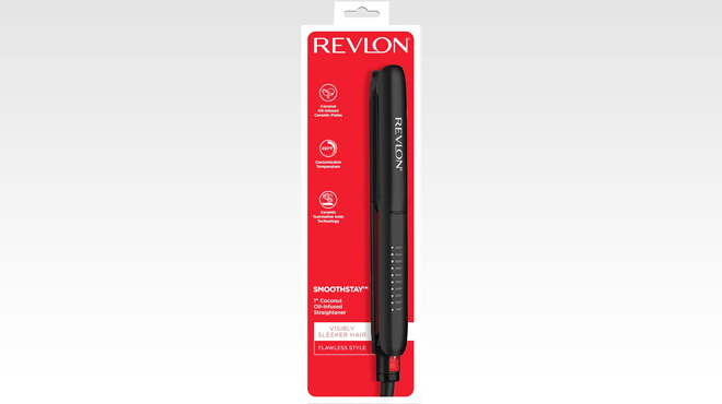 Revlon SmoothStay Coconut Oil Infused 1 Inch Straightener Revlon SmoothStay Coconut Oil Infused 1 Inch Straightener