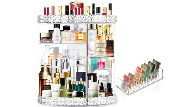 Rotating Makeup Organizer Eyeshadow Palette Organizer Rotating Makeup Organizer Eyeshadow Palette Organizer