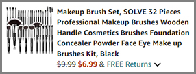 Solve 32 Piece Professional Makeup Brush Set at Amazon Solve 32 Piece Professional Makeup Brush Set at Amazon