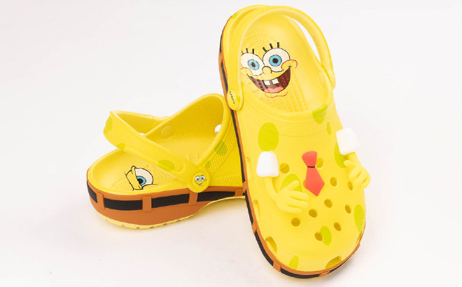 SpongeBob SquarePants x Crocs Classic Clogs in Yellow Color