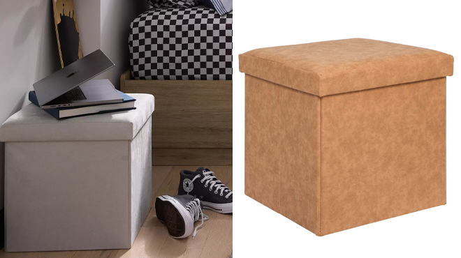 The Big One Collapsible Organization Storage Ottoman The Big One Collapsible Organization Storage Ottoman
