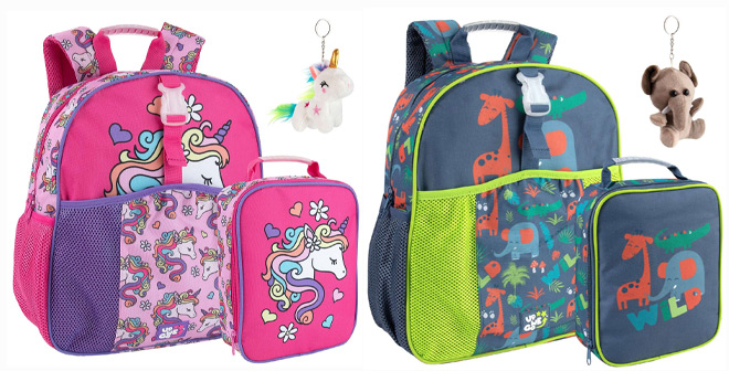 Up We Go 3 Piece Allover Print Backpack Lunch Bag and Keychain Set Up We Go 3 Piece Allover Print Backpack Lunch Bag and Keychain Set