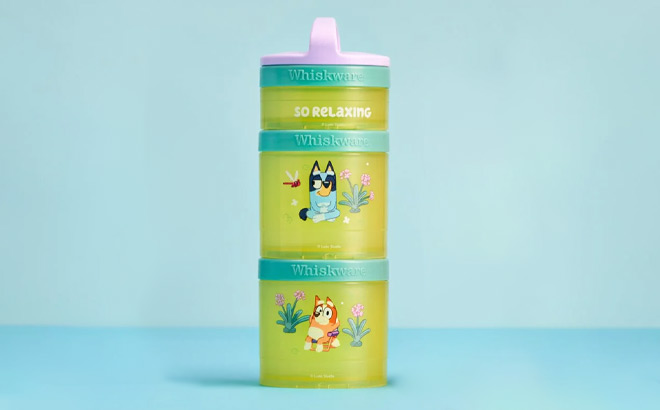 Whiskware Bluey Stackable Snack Containers Whiskware Bluey Stackable Snack Containers